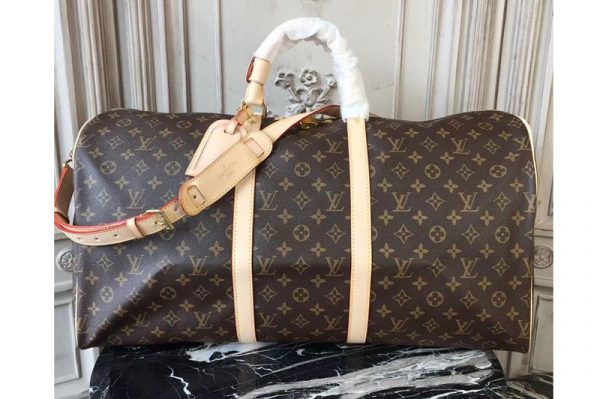 Replica Louis Vuitton M41414 Keepall Bandouliere 55 Monogram Canvas Travelling Bags