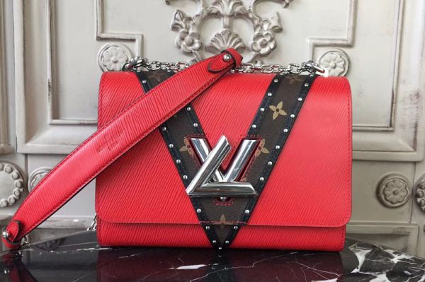 Replica Louis Vuitton M50282 Epi Leather Twist MM Bags Red