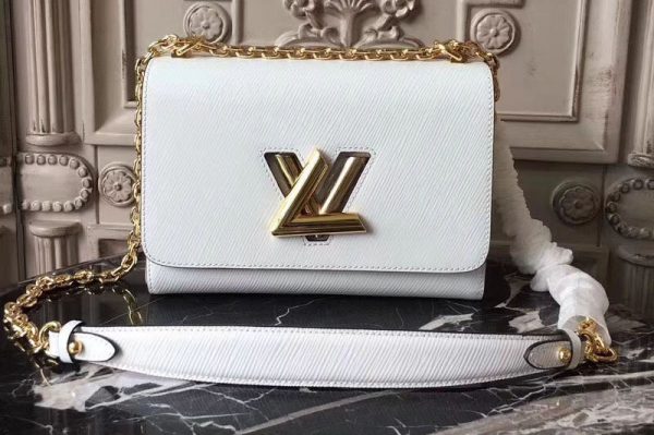 Replica Louis Vuitton M50280 Epi Leather Twist MM Bags White