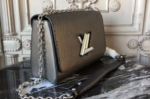 Replica Louis Vuitton M50280 Epi Leather Twist MM Bags Silver