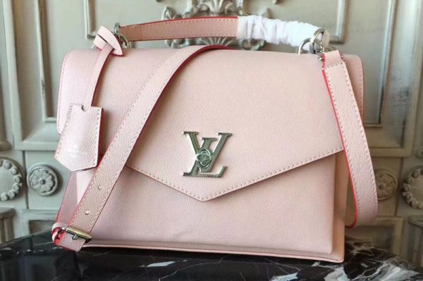 Replica Louis Vuitton M53504 Mylockme Lockme Calf Leather Bags Pink