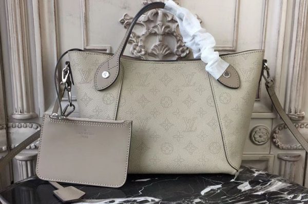 Replica Louis Vuitton M54351 Hina PM Mahina Leather Bags Gray