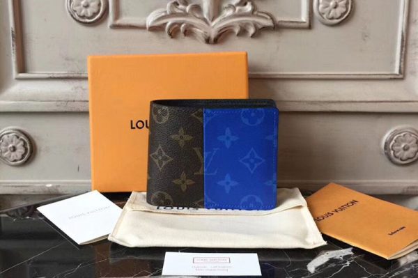 Replica Louis Vuitton M63023 Multiple Monogram Blue Canvas Wallets