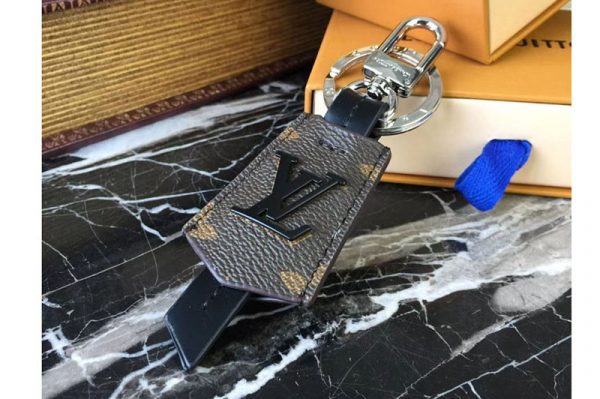 Replica Louis Vuitton LV M63619 Cloches Cles Bag Charm And Key Holder Monogram Macassar Canvas