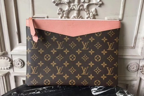 Replica Louis Vuitton M64590 Daily Pouch Monogram Canvas Bags Pink