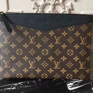 Replica Louis Vuitton M62048 Daily Pouch Monogram Canvas Bags Black