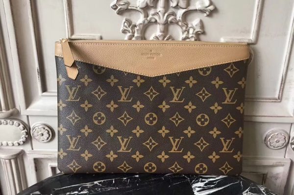 Replica Louis Vuitton M64591 Daily Pouch Monogram Canvas Bags Sesame