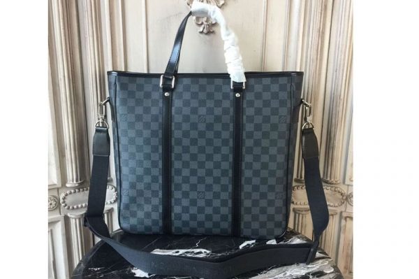 Replica Louis Vuitton N40000 Damier Graphite Canvas Anton Tote Bags