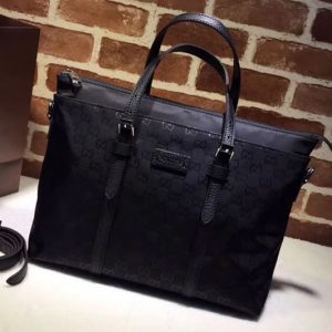 Replica Gucci 387067 GG pattern guccissima Tote Bags Black