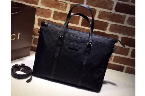 Replica Gucci 387067 GG pattern guccissima Tote Bags Black