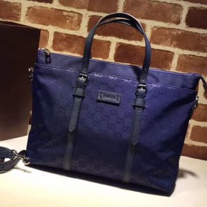 Replica Gucci 387067 GG pattern guccissima Tote Bags Blue