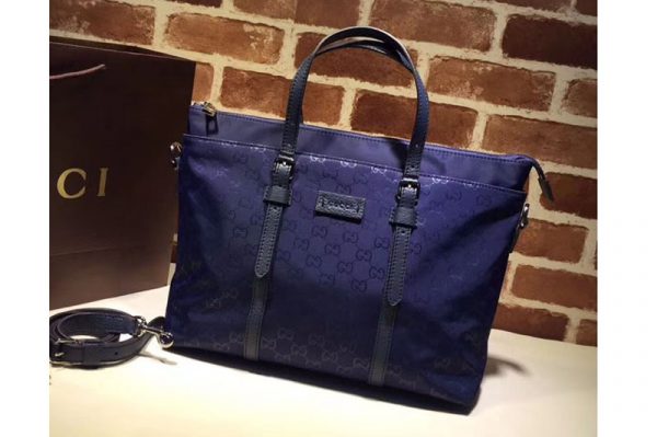 Replica Gucci 387067 GG pattern guccissima Tote Bags Blue