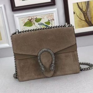 Replica Gucci 421970 Dionysus Suede Mini Bags Gray