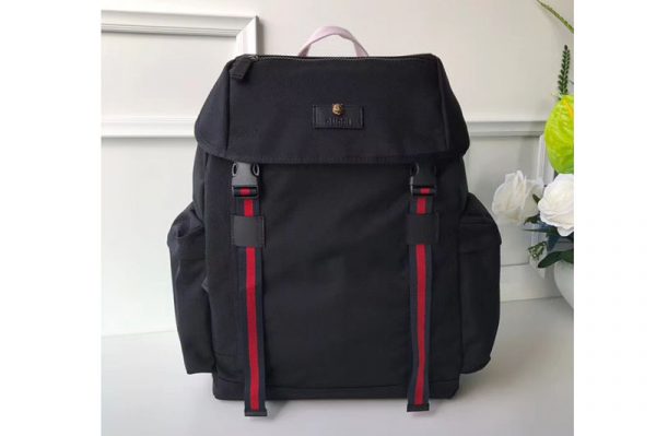 Replica Gucci 429037 Black Techno Canvas Techpack Backpacks