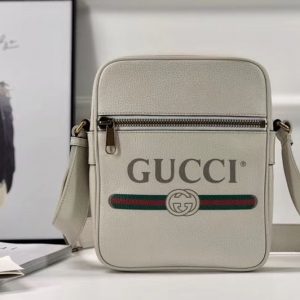 Replica Gucci 523591 Print Messenger Bags White