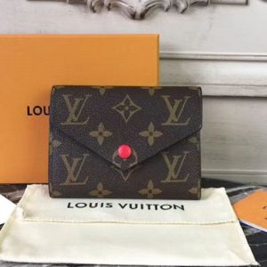 Replica Louis Vuitton M41938 Monogram Canvas Victorine Wallet Fuchsia