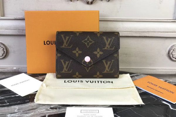 Replica Louis Vuitton M62360 Monogram Canvas Victorine Wallet Pink