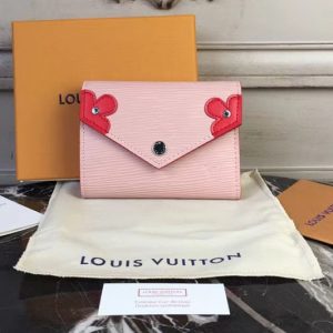 Replica Louis Vuitton M62980 Victorine wallet Epi leather Pink