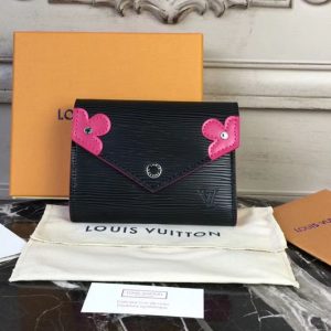 Replica Louis Vuitton M62980 Victorine wallet Epi leather Black