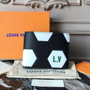 Replica Louis Vuitton M63228 Fifa World Cup 2018 Epi Leather Wallets Black