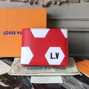 Replica Louis Vuitton M63228 Fifa World Cup 2018 Epi Leather Wallets Red