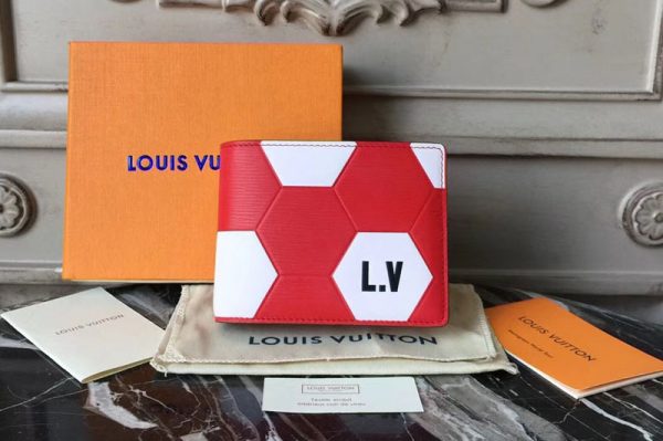 Replica Louis Vuitton M63228 Fifa World Cup 2018 Epi Leather Wallets Red