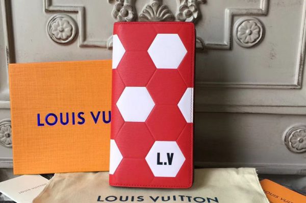 Replica Louis Vuitton M63230 Fifa World Cup 2018 Epi Leather Wallets Red