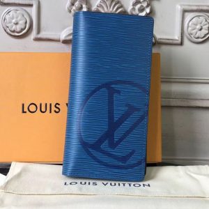 Replica Louis Vuitton M63513 Epi Leather Brazza Wallet Blue