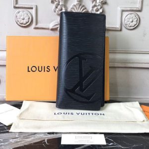 Replica Louis Vuitton M63511 Epi Leather Brazza Wallet Black