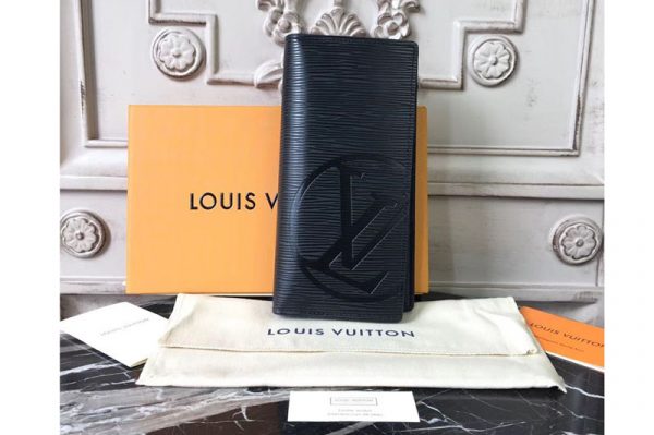 Replica Louis Vuitton M63511 Epi Leather Brazza Wallet Black