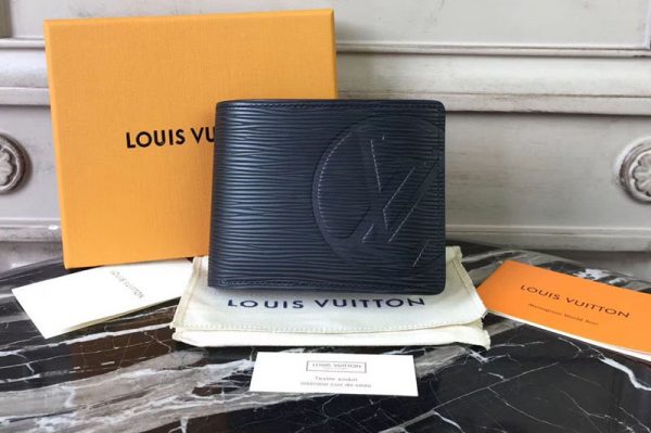 Replica Louis Vuitton M63514 Epi Leather Multiple Wallet Black