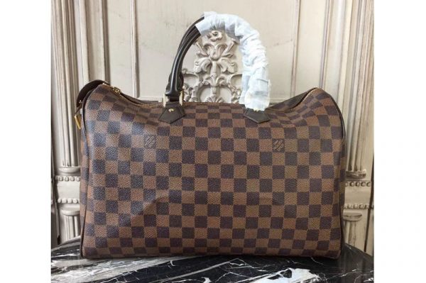 Replica Louis Vuitton N41363 Speedy 35 Damier Ebene Canvas Bags