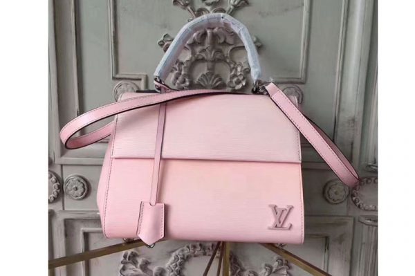 Replica Louis Vuitton M41334 LV Cluny MM Bags Epi Leather Pink