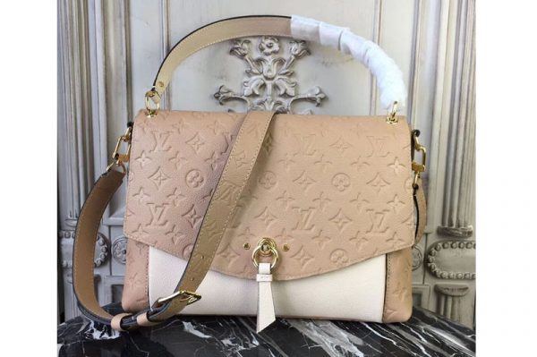 Replica Louis Vuitton M43619 Blanche MM Monogram Empreinte Bags Cream