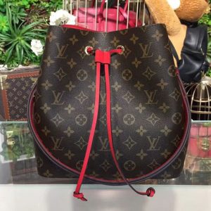 Replica Louis Vuitton M44020 Neonoe Monogram Canvas Bags Red