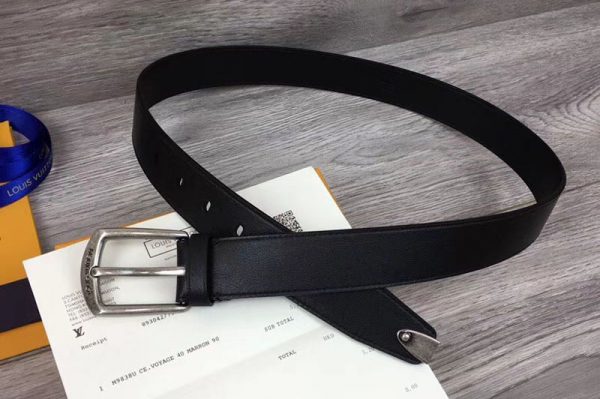 Replica Louis Vuitton M9081 LV 35mm belt Black