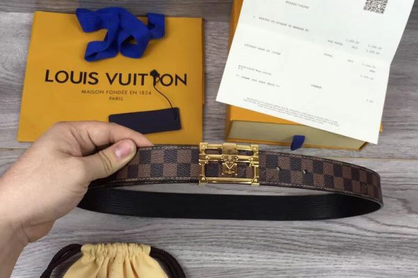 Replica Louis Vuitton M9937U LV Petite Malle 30mm Reversible Epi Leather Belts