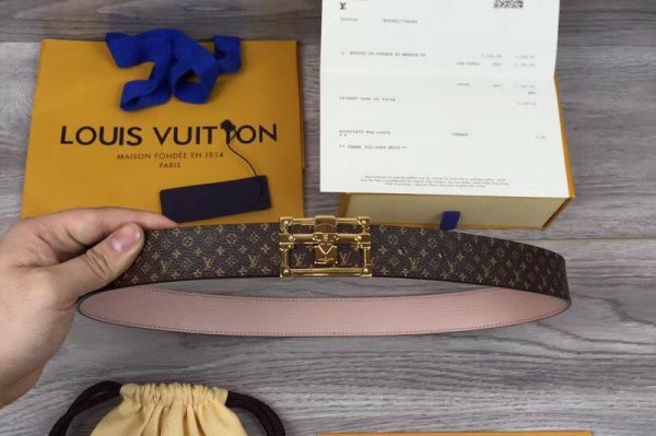 Replica Louis Vuitton M9938U LV Petite Malle 30mm Reversible Epi Leather Belts