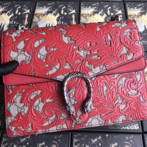 Replica Gucci 400235 Dionysus Arabesque Shoulder Bag Red