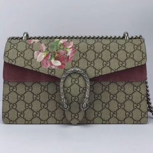 Replica Gucci 400249 Dionysus GG Blooms Print Shoulder Bag Burgundy