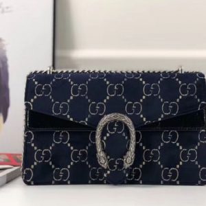 Replica Gucci Dionysus Suede Leather small shoulder bag 400249 Blue