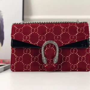 Replica Gucci Dionysus Suede Leather small shoulder bag 400249 Red