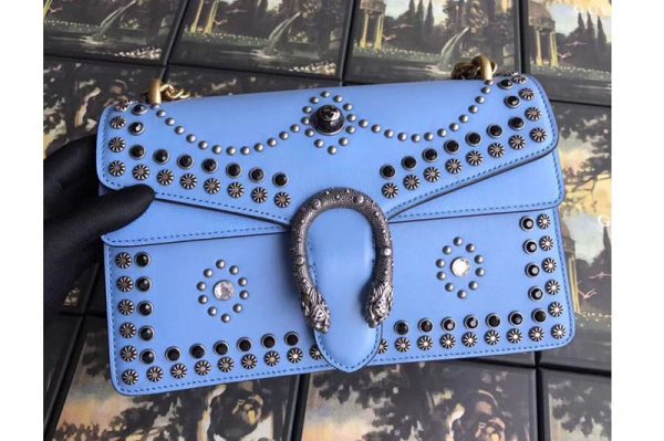 Replica Gucci Dionysus Studded Shoulder Bag 400249 Blue