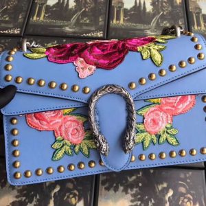 Replica Gucci Dionysus Embroidered Shoulder Bag 400249 Blue