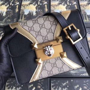 Replica Gucci 477622 Padlock GG Supreme With Original Leather Mini Shoulder Bags