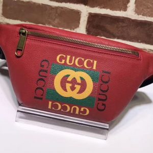 Replica Gucci Coco Capitan Vintage Logo Belt Bag 493869 Red