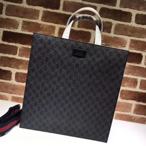 Replica Gucci 495559 Soft GG Supreme tote shoulder Bags Black