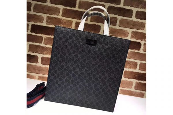 Replica Gucci 495559 Soft GG Supreme tote shoulder Bags Black