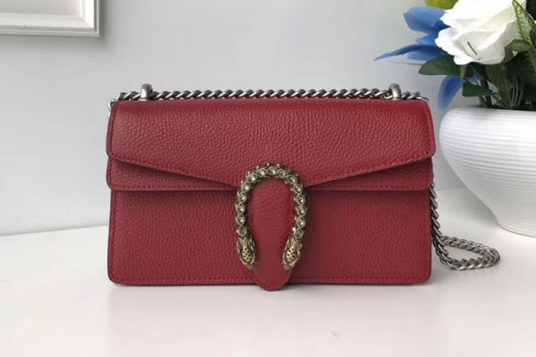 Replica Gucci Dionysus Leather Shoulder Bag 499623 red