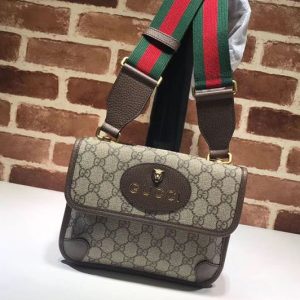 Replica Gucci 501050 GG Supreme small messenger bags Coffee